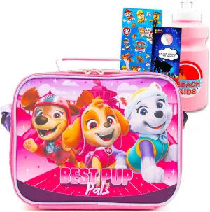 Paw Patrol Lunch Bag for Kids - Bundle with Lunch Box Plus Stickers, Reusable Water Bottle, More | Paw Patrol Lunchbox for Girls