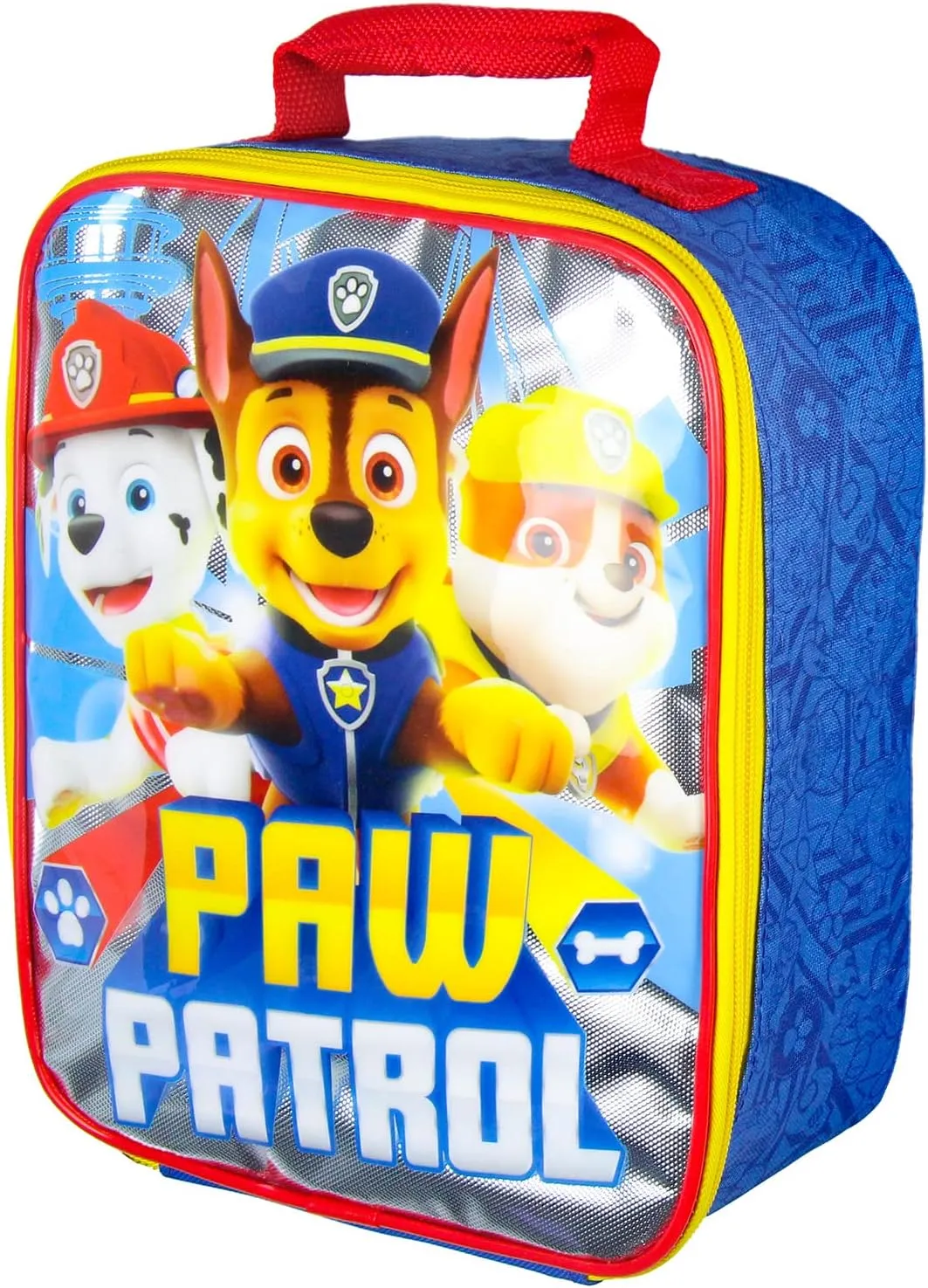 Paw Patrol Lunch Box Chase Marshall Rubble Rectangular Lunch Bag Tote