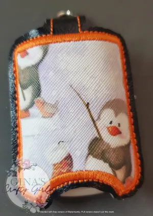 Penguin Fishing Hand Sanitizer Holder