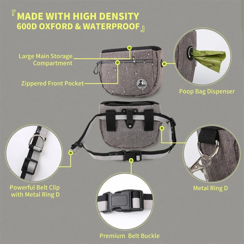 Pet Portable Dog Training Waist Bag Treat Snack Bait Dogs Obedience Agility Outdoor Feed Storage Pouch Food Reward Waist Bags