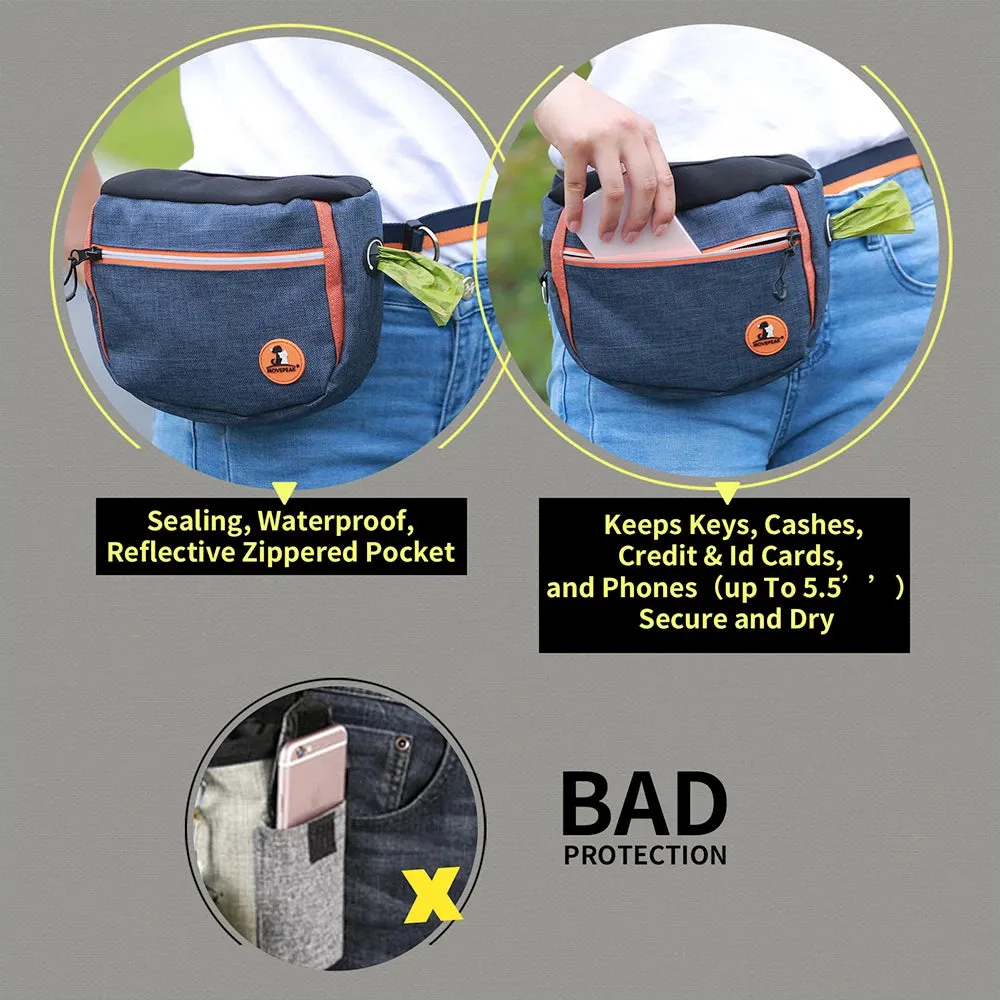 Pet Portable Dog Training Waist Bag Treat Snack Bait Dogs Obedience Agility Outdoor Feed Storage Pouch Food Reward Waist Bags