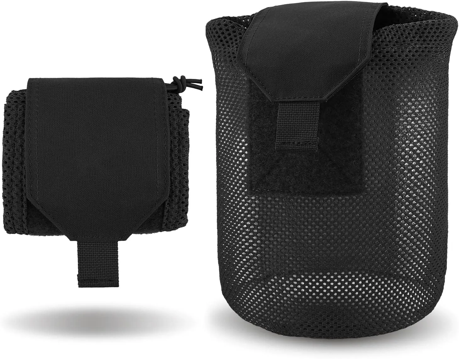 PETAC GEAR Dump Pouch,Molle Drawstring Mag Pouches,Roll Up Foldable Tactical Recovery Tool Pack,EDC Drop Net Storage Bag …