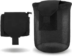 PETAC GEAR Dump Pouch,Molle Drawstring Mag Pouches,Roll Up Foldable Tactical Recovery Tool Pack,EDC Drop Net Storage Bag …