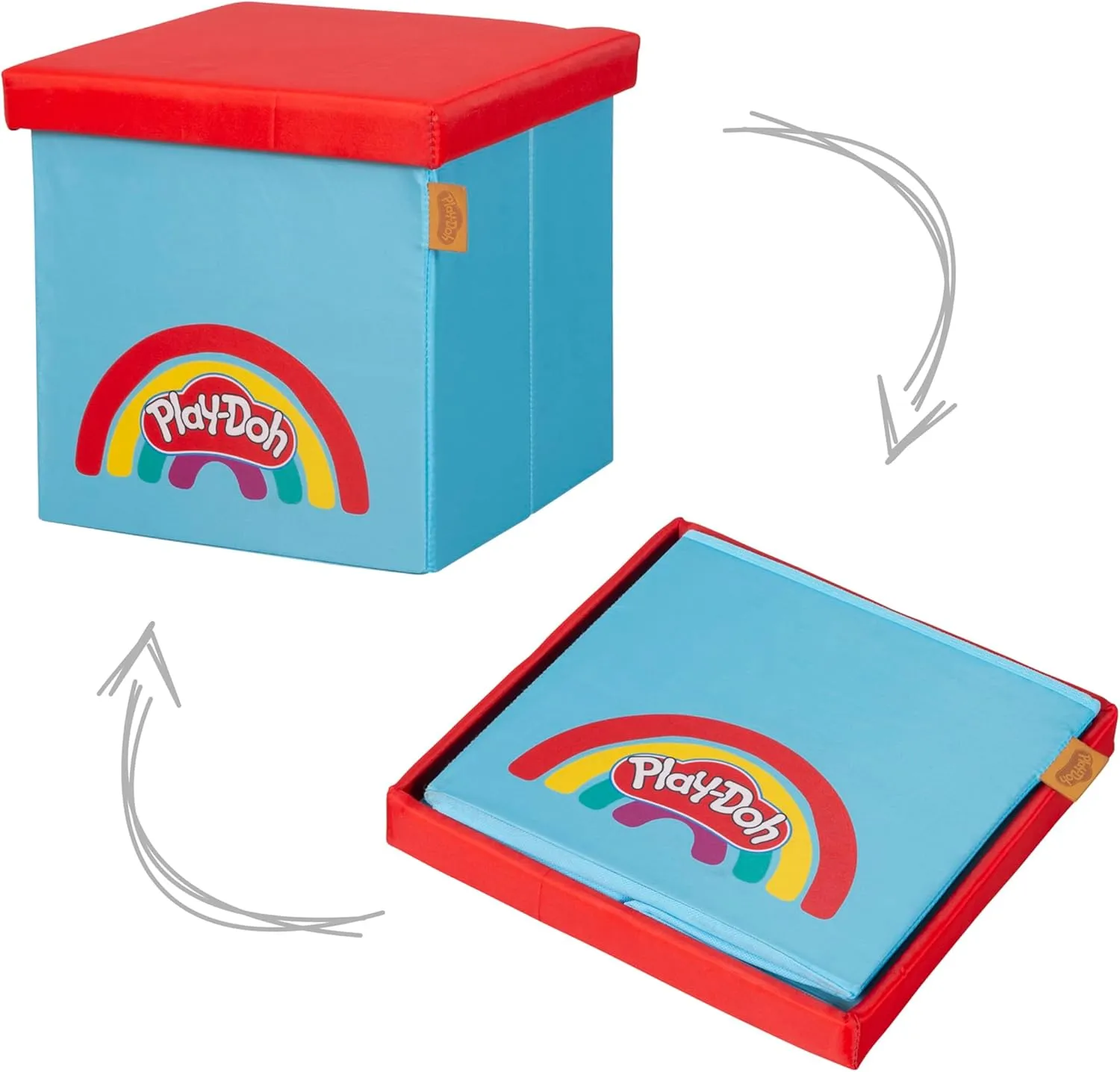 Play-Doh: Creative Craft Table - All-in-1 Art Station, Wooden Desk & Ottoman, Storage Boxes, (6) 1oz Play-Doh, Apron & Tools, 3D Silicone Mat, Kids 3 