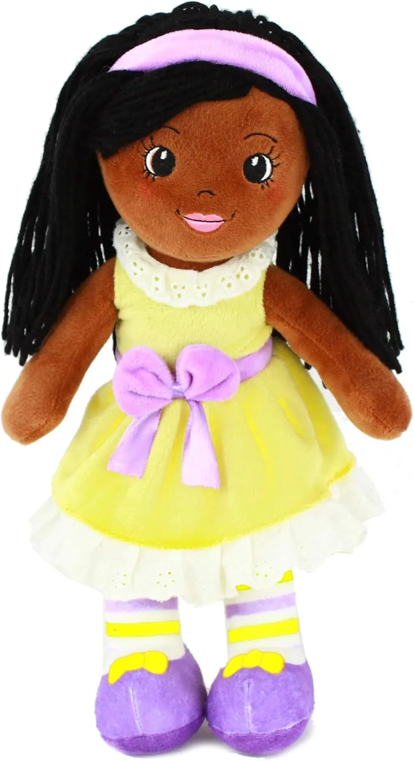 Playtime by Eimmie 14” Soft Baby Doll - Plush Rag Dolls for 2 Year Old Girls & Boys, Toddler & Infants - Washable & Sensory Fabric Body - 3pc Set