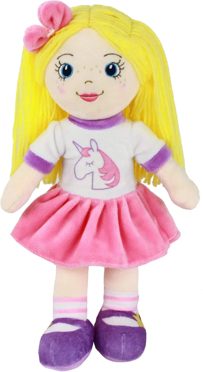 Playtime by Eimmie 14” Soft Baby Doll - Plush Rag Dolls for 2 Year Old Girls & Boys, Toddler & Infants - Washable & Sensory Fabric Body - 3pc Set