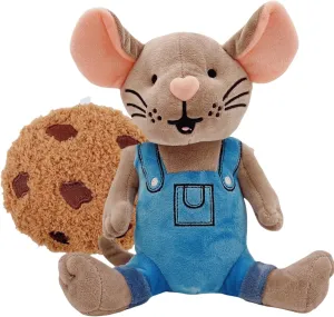 Please Give Mouse Cookies - Adorable Small Mouse Stuffed Animal Plush with Clothes - Ideal for Little Ones Who Love Cookies（9.5 Inches）