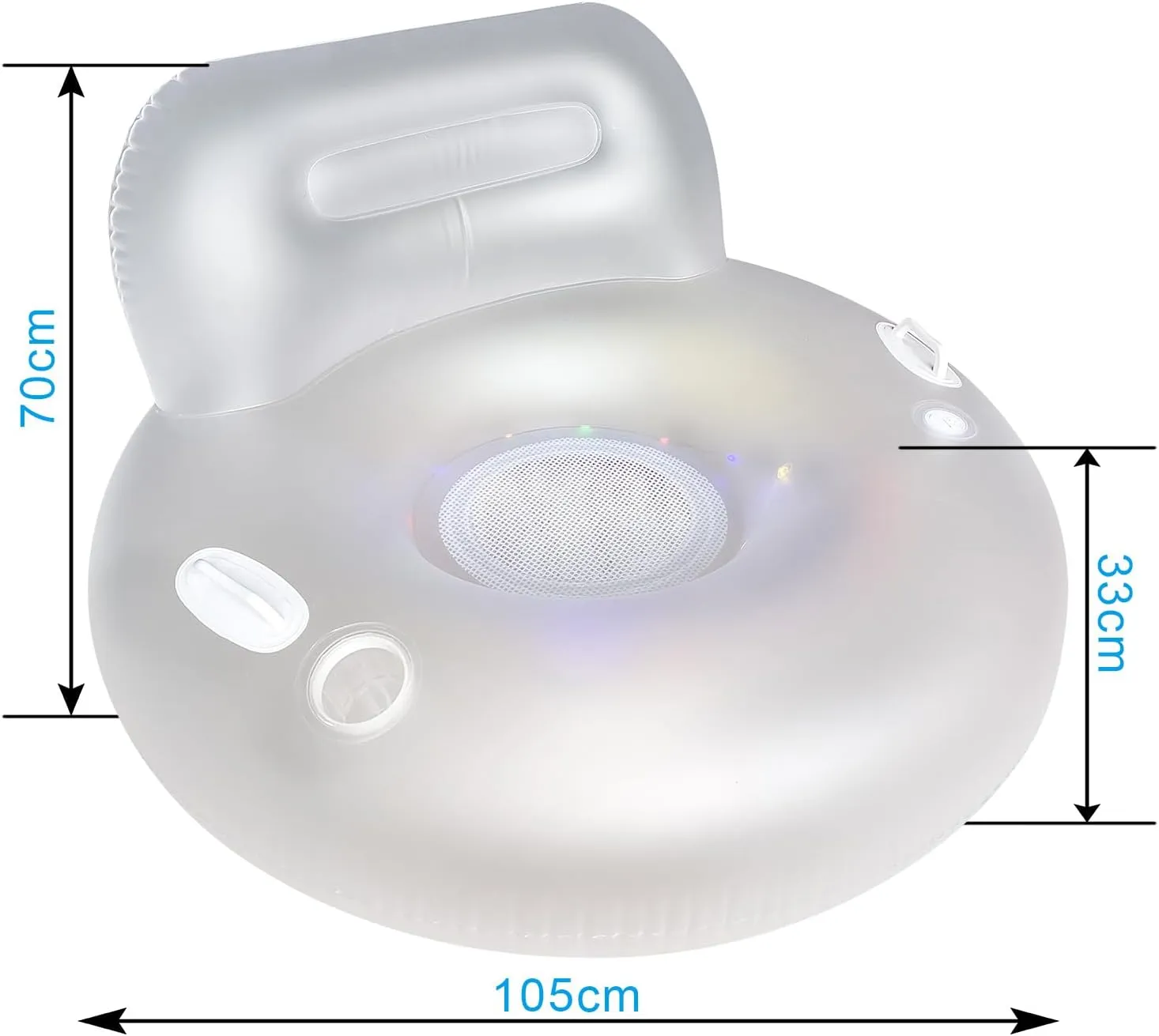 Pool Floats for Adults, Adult Pool Float, mesh Bottom Pool raft, with Two Handle and a Big Cup Holder, Great for Chilling in The Pool