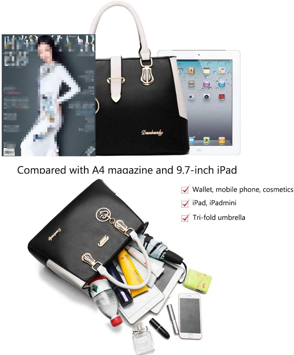 Purses and Handbags for Women Tote Shoulder Crossbody Bags with Long Strap Detachable