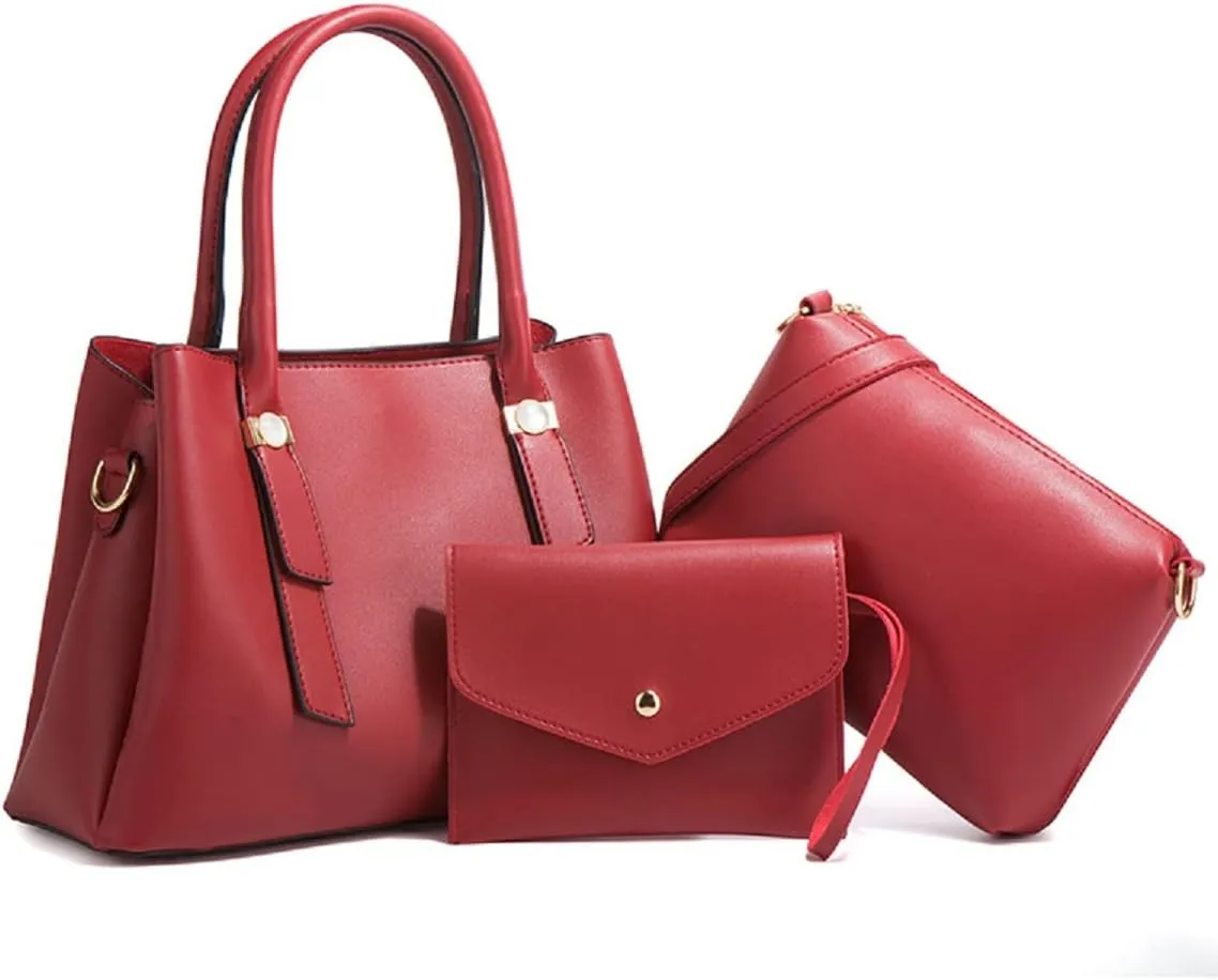 Purses for Women Fashion Handbags Tote Bag Shoulder Bags Top Handle Bags Satchel 3Pcs Set