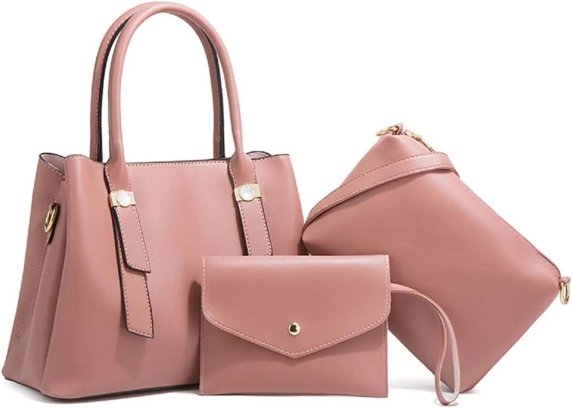 Purses for Women Fashion Handbags Tote Bag Shoulder Bags Top Handle Bags Satchel 3Pcs Set