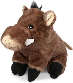 Puzzled DolliBu Plush Wild Boar Stuffed Animal - Soft Huggable Wild Boar, Adorable Playtime Wild Boar Plush Toy, Cute Wild Life Cuddle Gifts for Kids & Adults - 7 Inches