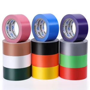 Rainbow Colored Duct Tape Bulk 2 Inch x 360 Yards,12 Bright Duct Tape Assorted Colors Rolls, Waterproof Heavy Duty Duct Tape, Colored Duct Tape Multipack for Arts Home Office School DIY Craft