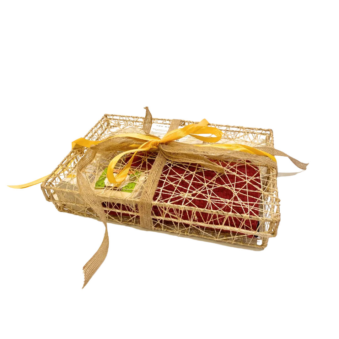 Rectangular Sinamay Weave Gift Box