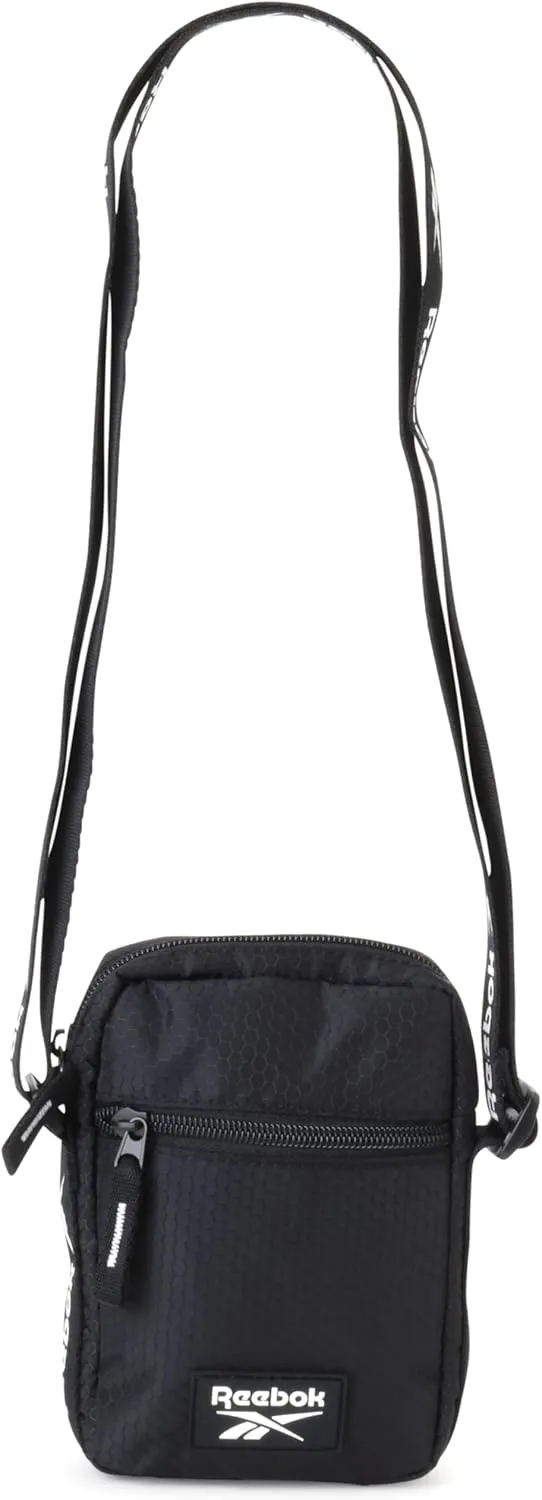 Reebok Women's Bag - League Crossbody Sling Purse Shoulder Bag, Size One Size, Black