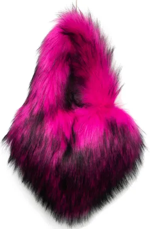 Rejolly Heart Shaped Furry Purse for Women Large Soft Shoulder Bag Fluffy Faux Fur Trendy Y2K Girls Handbag
