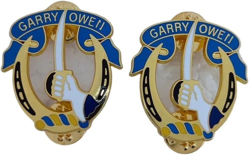 Reproduction PAIR OF US ARMY OFFICER’S GENERAL STAFF LAPEL PIN METAL BADGE