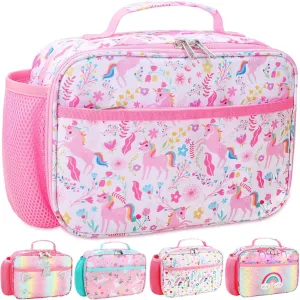 RHCPFOVR Kids Lunch Bag - Insulated Lunch Box for Boys Girls,Washable Lunch Bag and Reusable Toddler Leak-proof Lunchbox for School and Daycare