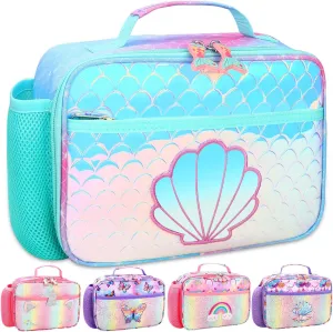 RHCPFOVR Kids Lunch Box for Girls Teens Insulated Lunch Bag Reusable Lunch Tote Kit for School Travel
