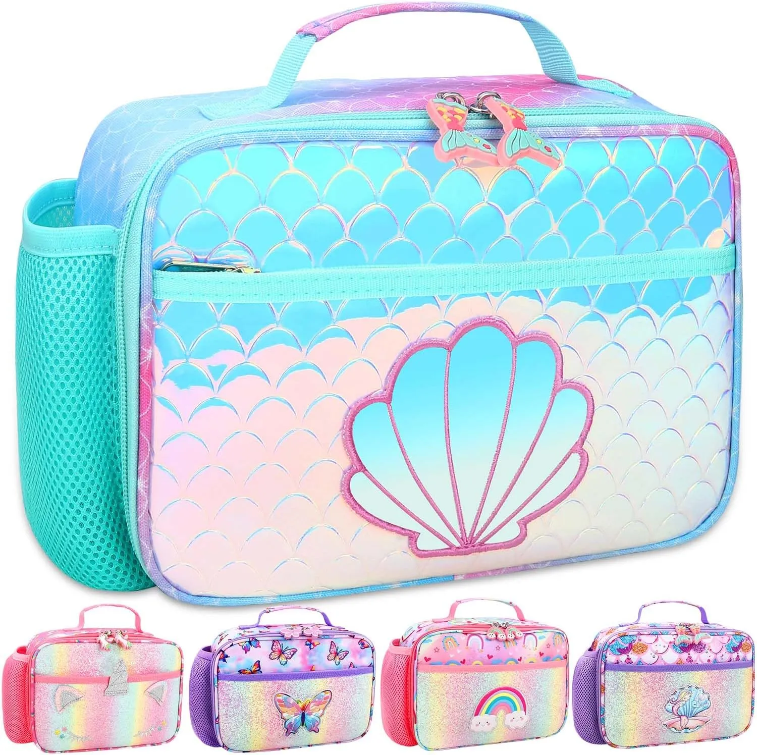 RHCPFOVR Kids Lunch Box for Girls Teens Insulated Lunch Bag Reusable Lunch Tote Kit for School Travel