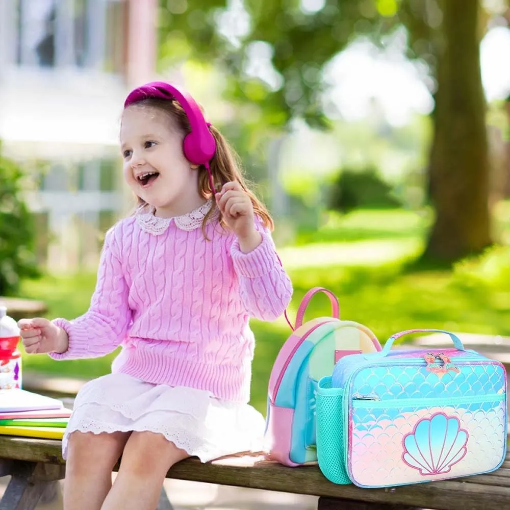 RHCPFOVR Kids Lunch Box for Girls Teens Insulated Lunch Bag Reusable Lunch Tote Kit for School Travel