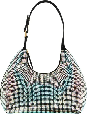 Rhinestone Handbag Purse Bling Clutch Purses for Women Evening Shoulder Diamond Purse Crystal Party Prom Hobo Bag