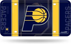 Rico Industries NBA Basketball Metal Auto Tag 6" x 12" - Great for Truck/Car/SUV