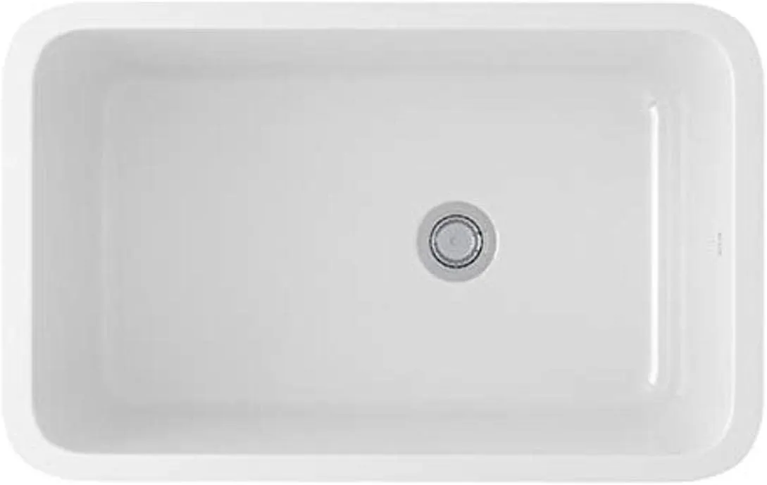 Rohl 6307-00 FIRECLAY Kitchen Sinks, 31-1/8-Inch by 19-5/8-Inch by 11 Inch, White (00)