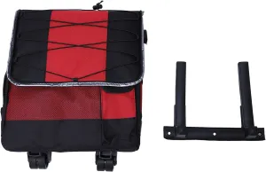 Rolling Cooler Large Capacity Waterproof Foldable Insulated Box Camping Picnic Red