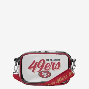 San Francisco 49ers Monty Script Clear Crossbody Bag