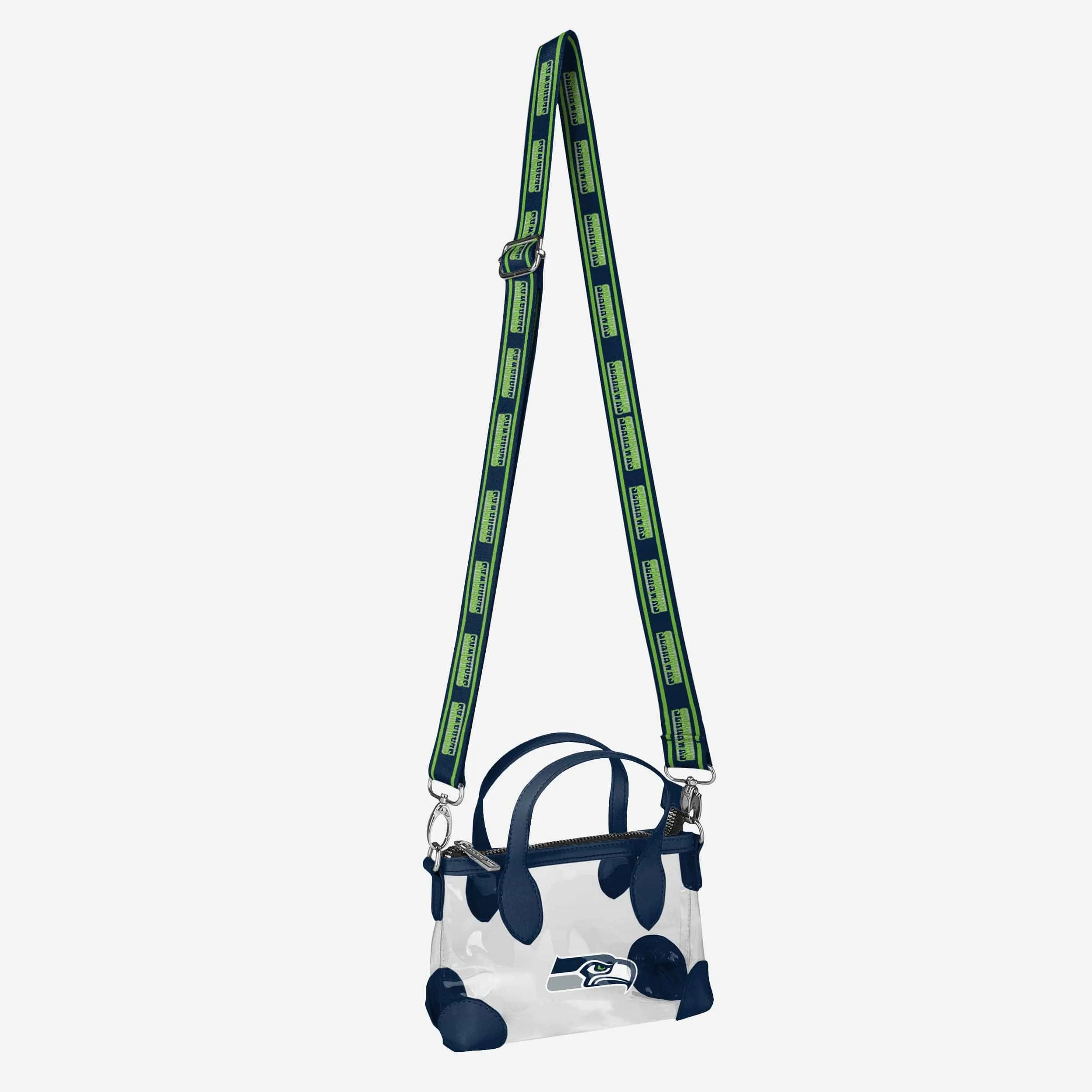 Seattle Seahawks Big Logo Clear Crossbody Mini Purse