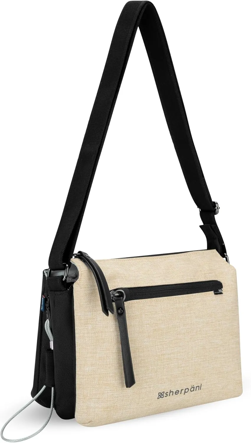Sherpani Mei, Anti Theft Crossbody Purse, Lightweight Cross Body Bag, Fashion Trio Bag for Women with Metal Hardware