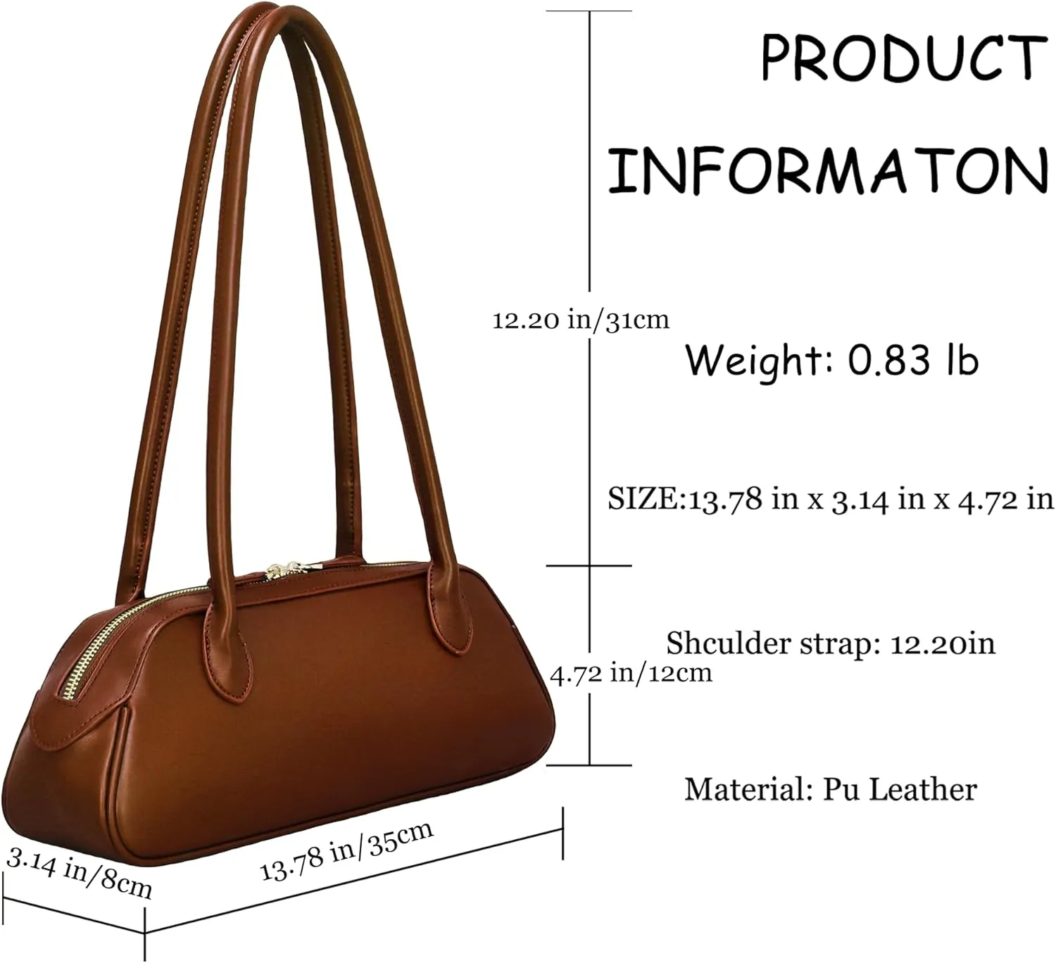 Shoulder Bag Purses for Women PU Leather Trendy Bags for Women Fashion Swing Bag Y2K Handbags for Work Travel Daily Use