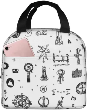Sign Language Alphabet. Print Insulated Lunch Bag For Men And Women,Portable Bag For Work,Picnic, And Travel