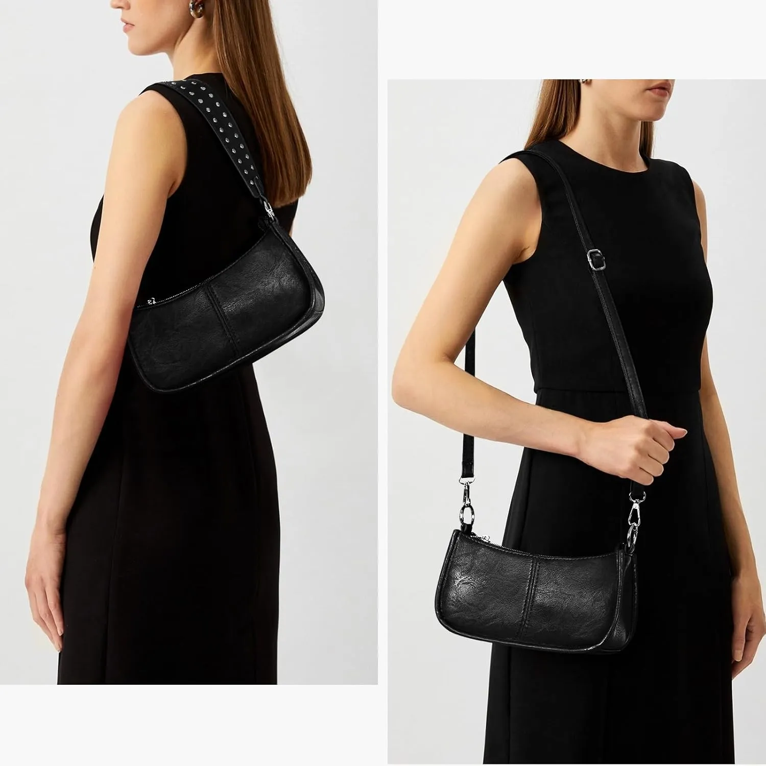 Small Shoulder Bag Y2K Purse for Women Trendy Crossbody Handbag Clutch Purse Classic Retro Satchel Bag