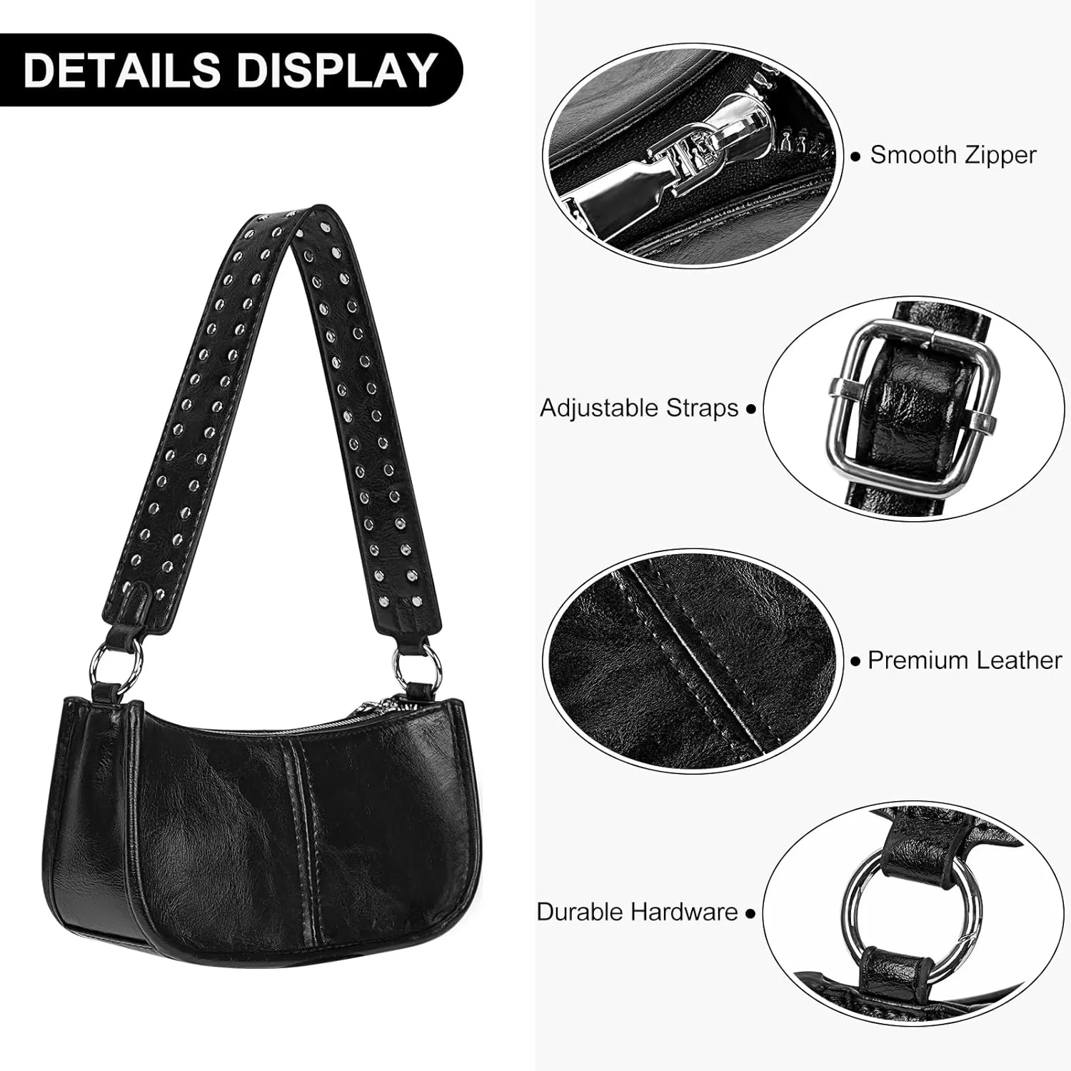 Small Shoulder Bag Y2K Purse for Women Trendy Crossbody Handbag Clutch Purse Classic Retro Satchel Bag