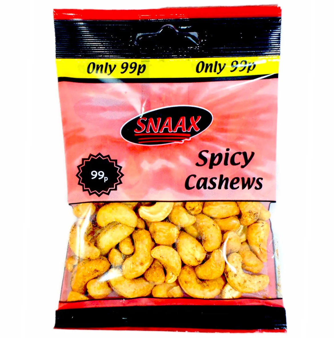 Snaax Spicy Cashew Nuts 50g