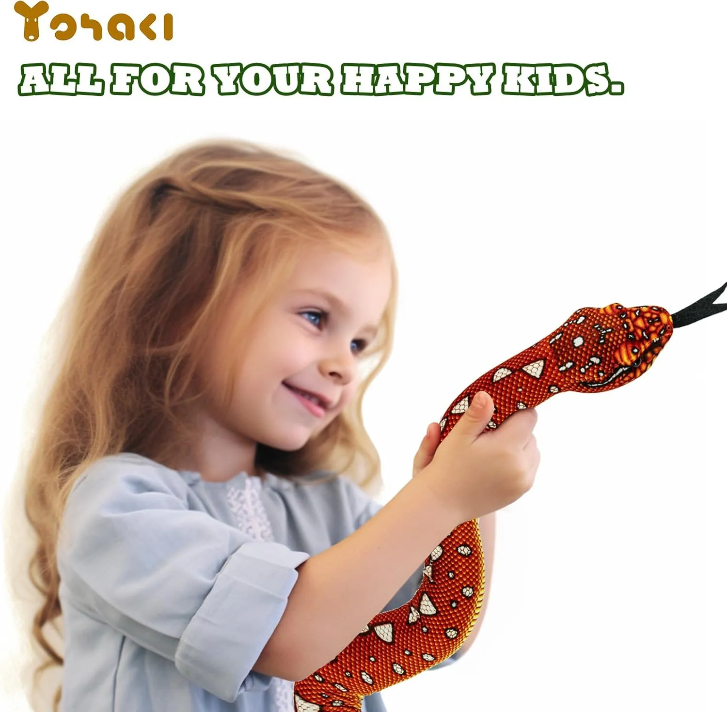 Snake Plush Toy, 59'' Large Washable Simulated Snake Plush Cuddle Toy, Soft and Cute Children's Gift for Boys and Girls, Birthday Party Gift Prank Prop, Python Mangrove Red