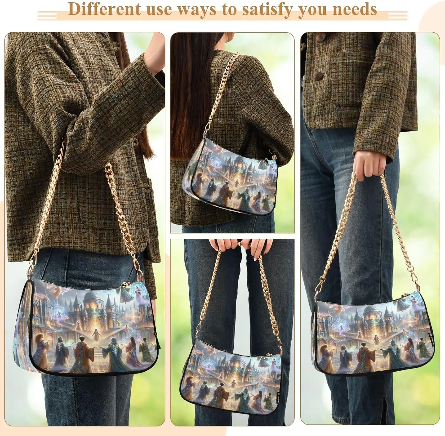 Space Solar System Planets Elements Woman Tote Bag Purse, Womens Crossbody Bag