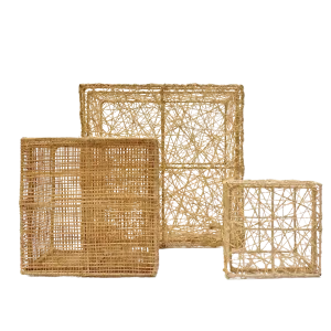 Square Sinamay Weave Gift Box