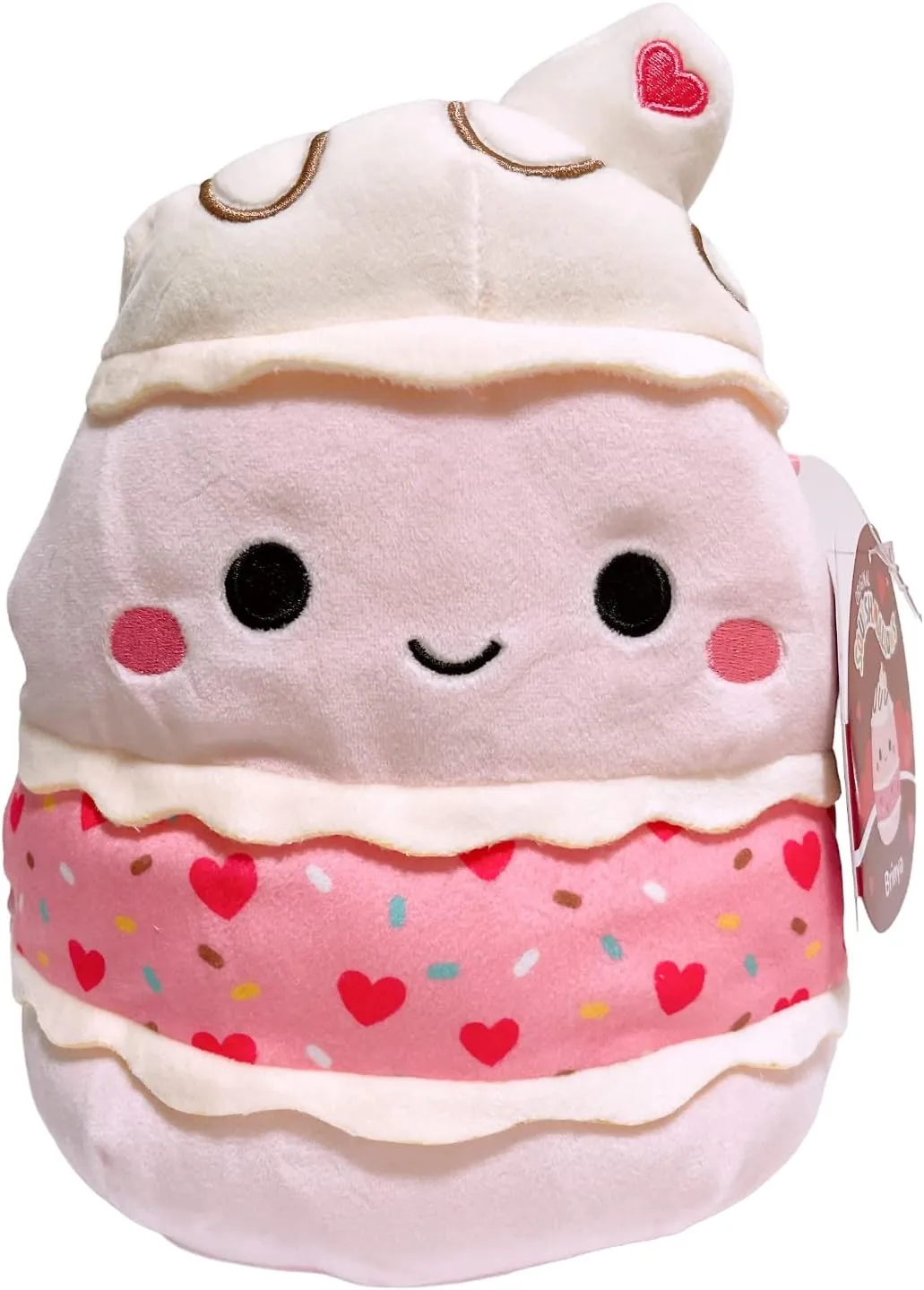 Squishmallows Kellytoy Valentine Squad Plush Toy (8" Brinya The Cake)