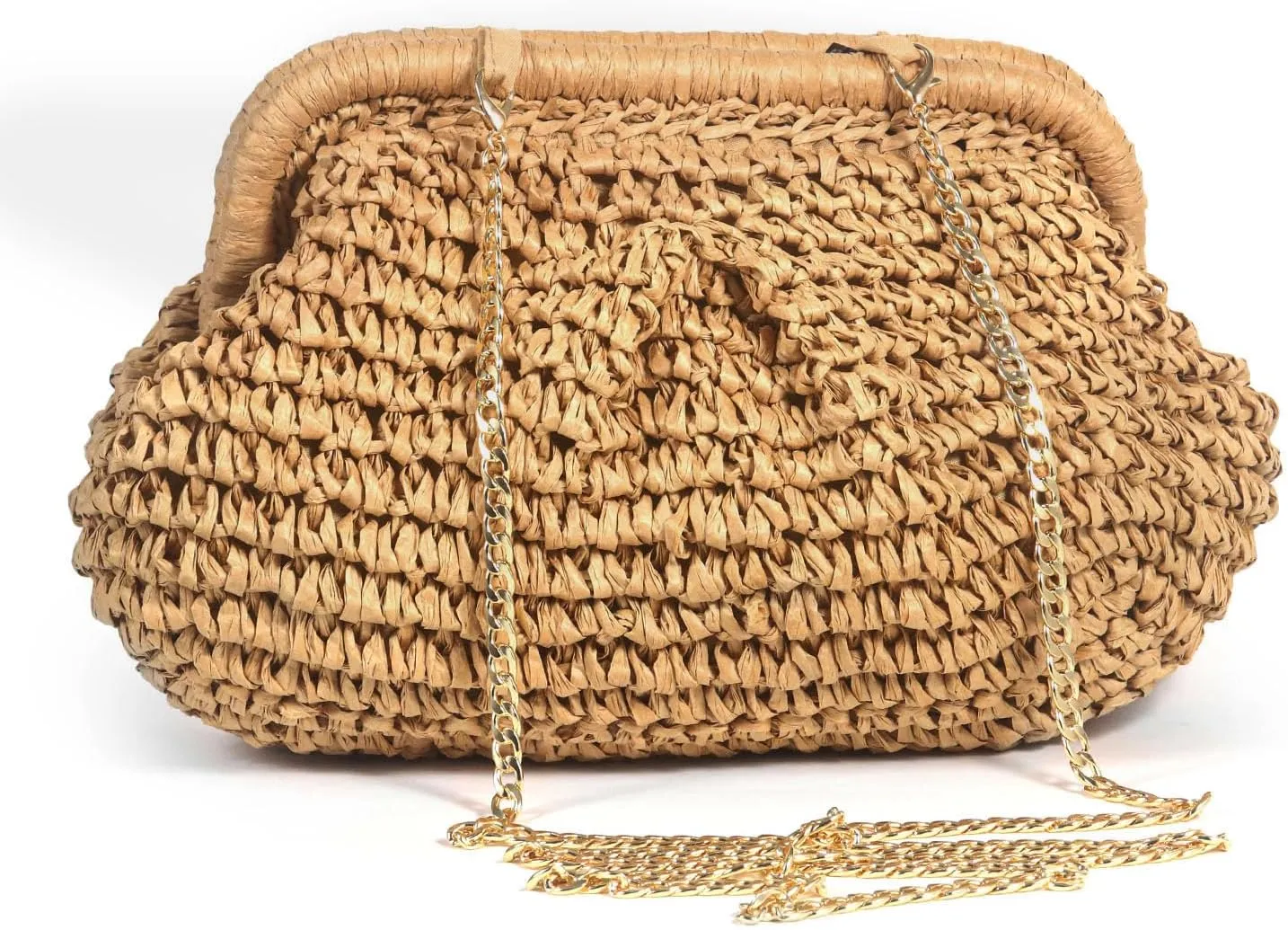 Straw Bags for Women 2025, Summer Purses Cloud Dumpling Handbag Woven Crossbody Shoulder Bags for Vacation Beach