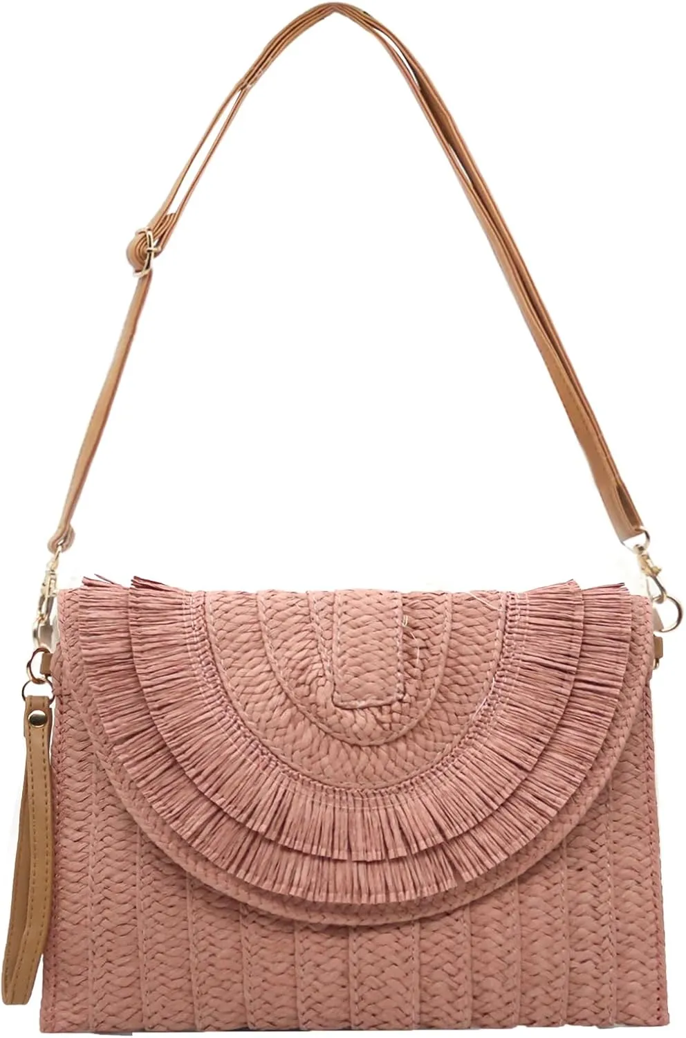 Straw Clutch Purses for Women Straw Crossbody Bags Summer Beach Bag Rattan Purse Woven Clutch Handbag