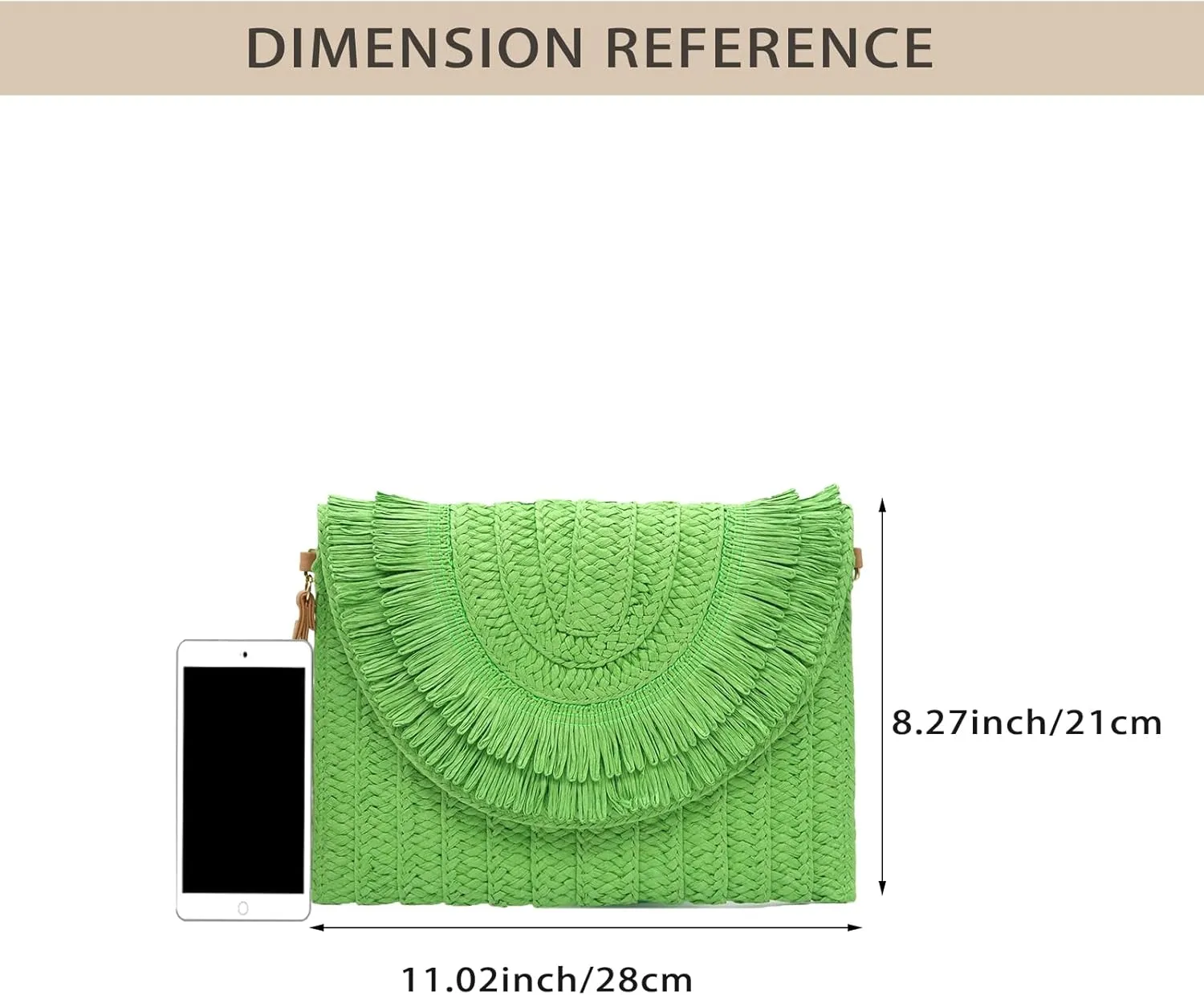 Straw Clutch Purses for Women Straw Crossbody Bags Summer Beach Bag Rattan Purse Woven Clutch Handbag