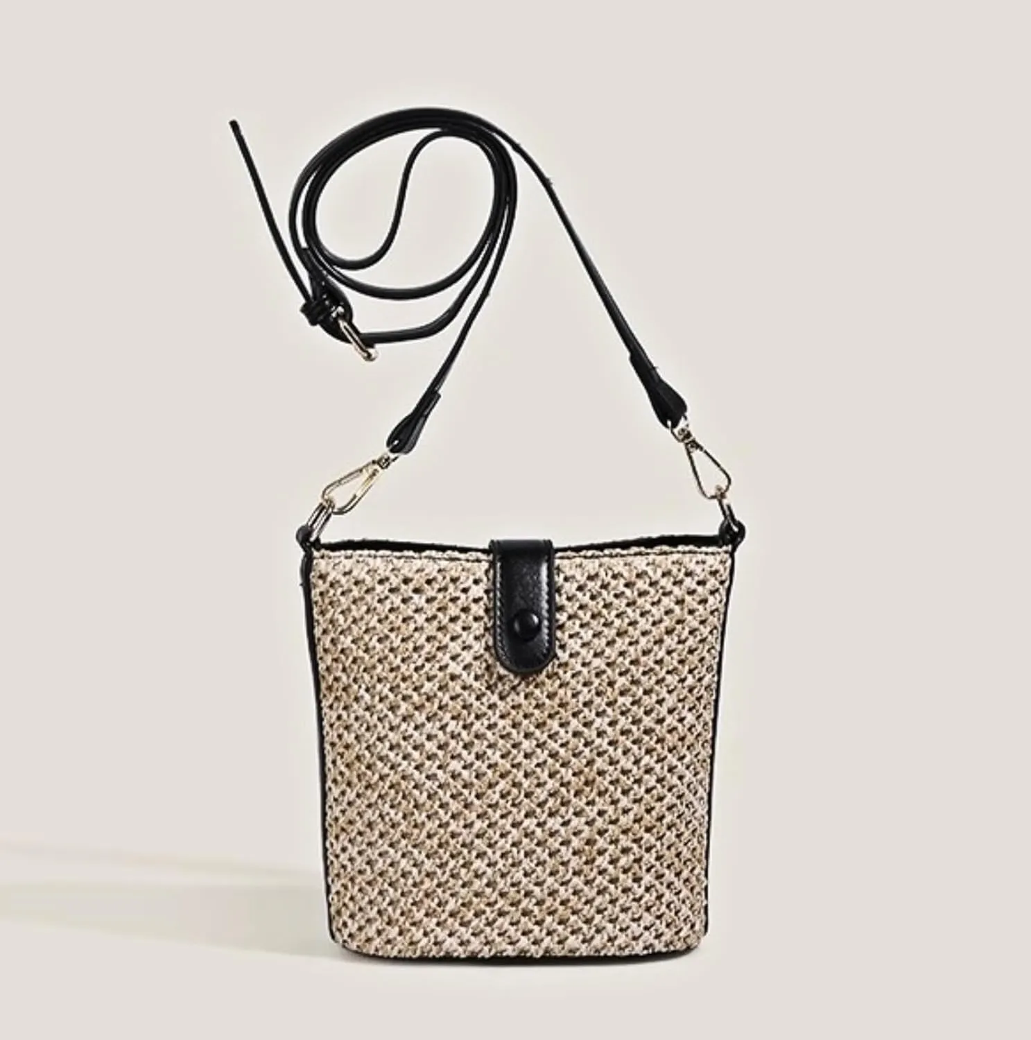 Straw Crossbody Bags for Women Rattan Purse Woven Purse Small Straw Purses 2024 Beach Purse Vacation