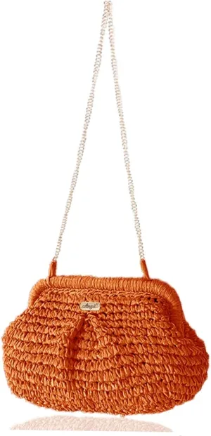 Straw Purse Crossbody Small Beach Bag for Women Vacation Summer Vintage Clutch