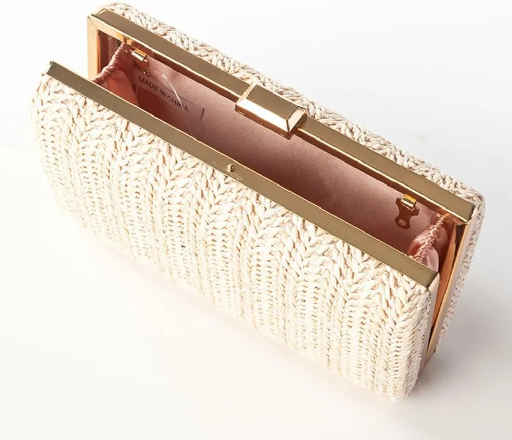 Straw Shoulder Bag Beach Bags For Women Rattan Purses Wicker Handbags Summer Straw Crossbody Bag Casual Handbag Purse 2025