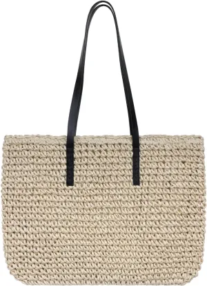 Straw Shoulder Bag, Crossbody Bag, Clutch - Casual Beach Handmade Bag for Women