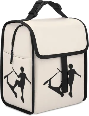 Stunt Scooter Lunch Bag Reusable Lunch Tote Bag Insulated Lunch Box Container for Work Picnic