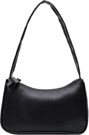 Suillty Women Vintage Underarm Shoulder Bag PU Leather Small Tote Wallet Handbag Clutch Purse